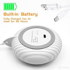 img 1 attached to 🔊 Portable White Noise Machine for Travel Sleeping: 10 Natural Soothing Sounds, Timers, USB Powered - Compact & Efficient Hanging Sound Machine