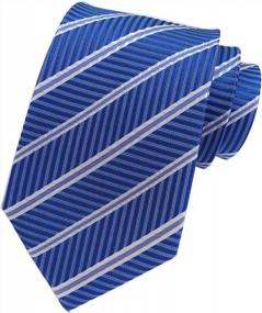 img 2 attached to 👔 Elfeves American Striped Patterned Neckties
