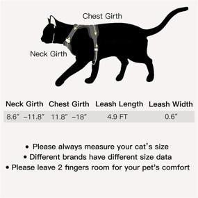 img 3 attached to PUPTECK Cat Harness Leash Set Cats ... Collars, Harnesses & Leashes