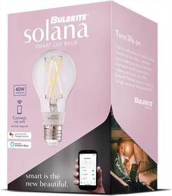 img 3 attached to Bulbrite Solana A19 WiFi Connected Edison Filament LED Smart Light Bulb, Clear - Single Pack