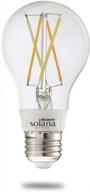 bulbrite solana a19 wifi connected edison filament led smart light bulb, clear - single pack логотип