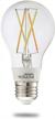 bulbrite solana a19 wifi connected edison filament led smart light bulb, clear - single pack logo