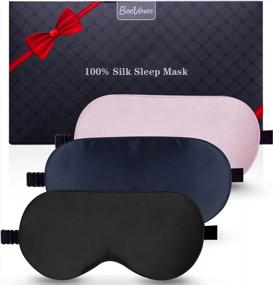 img 4 attached to Set Of 3 Genuine Pure Silk Sleep Masks With Adjustable Strap - For Improved Sleeping, Blocking Light, Reducing Puffy Eyes, And Perfect Gift Ideas - BeeVines Silk Eye Shade Covers