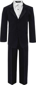 img 2 attached to 👔 White Boys' Formal Dresswear G214 - Suits & Sport Coats for Boys