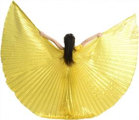 img 1 attached to Enchanting Halloween Isis Wing Belly Dance Costumes For Kids By MUNAFIE