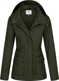 img 4 attached to Women'S Lightweight Anorak Military Safari Jacket Casual Coat By WenVen