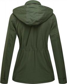 img 3 attached to Women'S Lightweight Anorak Military Safari Jacket Casual Coat By WenVen