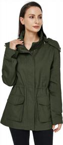 img 1 attached to Women'S Lightweight Anorak Military Safari Jacket Casual Coat By WenVen