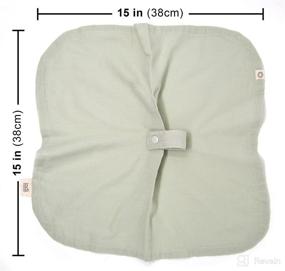 img 2 attached to 🌿 Indi by Kishu Baby - Organic Paci Blanket: Secure Baby's Pacifier with GOTS Certified Organic Cotton Muslin Mini Blanket in Sage