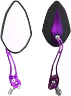 🏍️ enhance your ride with esupport purple motorcycle motorbike rearview side mirror - ideal for atv, scooter - 8mm 10mm логотип