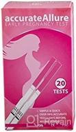accurate allure pregnancy tests (20 pack) – find out early with reliable response strips – clinical accuracy at 99.9% - get quick, trustworthy results in 5 minutes – user-friendly home pregnancy kit logo