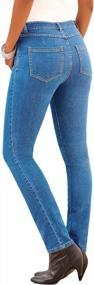 img 4 attached to Flattering And Comfortable: Roamans Plus-Size Skinny Jean For Women