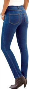 img 2 attached to Flattering And Comfortable: Roamans Plus-Size Skinny Jean For Women