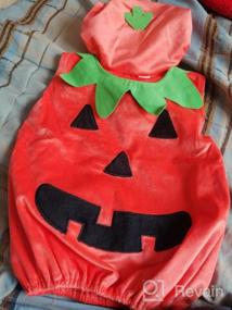 img 7 attached to Toddler Baby Boy Girl Halloween Outfit Pumpkin Bodysuit Halloween Costumes Romper Tops Hat Footies