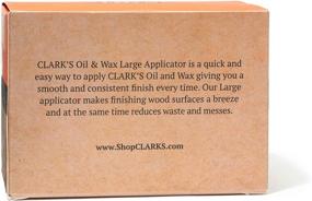 img 1 attached to 🔪 CLARK'S Cutting Board Oil & Wax Applicator: Large Wood Applicator for Food-Safe Mineral Oil on Butcher Blocks, Bamboo, and Utensils – Made of USA Maple for Kitchen Countertops