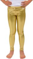 loxdonz leggings liquid metallic footless leggings for girls - fashionable clothing on leggings logo