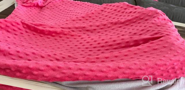 img 1 attached to 12Lb Weighted Blanket For Kids - Soft And Washable Minky Cover, Perfect For Girls And Boys - 48X72 Inches Comforter Heavy Blanket For Better Sleep And Relaxation review by Keith Saywon