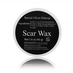 img 2 attached to Wismee Scar Wax(1.6 Oz) Special Effects Makeup Kit Modeling Putty Wax Set With Spatula Tool Cosmetics Mixer Professional Movies Halloween Stage Fake Scar Wound Skin Wax Suitable For Darker Skin Tones