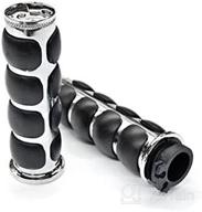 🏍️ custom motorcycle hand grips chrome billet cruisers throttle sleeve - krator trhb114c hand grips логотип