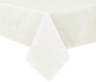 водонепроницаемая белая скатерть deconovo из искусственной мешковины - 54x84 дюйма для прямоугольных столов, идеально подходит для стола для пикника и мероприятий логотип