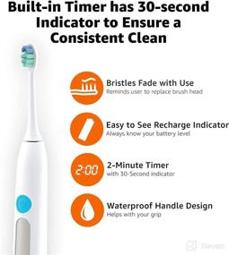 img 2 attached to 🦷 Amazon Basics Anti Plaque Rechargeable Toothbrush: A Powerful Oral Care Solution