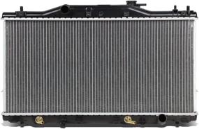 img 4 attached to 🧲 OEM-RA-2412 1-Row Aluminum Core Radiator, 27-3/16&#34; W X 13-3/4&#34; H X 5/8&#34; D, 1-1/2&#34; Inlet, 1-1/2&#34; Outlet, Compatible with 02-06 Acura RSX 2.0L AT