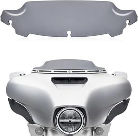 img 4 attached to 🛵 Amazicha 4.5" Smoke Tint Windshield Windscreen for Harley Touring Electra Street Glide - Fits 2014-2022