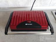 img 1 attached to Sandwich maker Kitfort KT-1609 Panini Maker, red review by Czesawa Padiasek ᠌