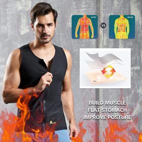 img 1 attached to Gowhods Men'S Slimming Sauna Vest - Heat-Trapping Sweat Enhancing Tank Top For Intense Workouts