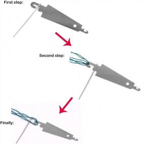 img 2 attached to Set Of 20 Curved Needle Threaders For Effortlessly Threading Embroidery And Beading Needles And Basting & Tying Quilts With Steel Material