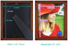img 1 attached to Display Your Memories In Style With RPJC 8X10 Solid Wood Picture Frames With High Definition Glass