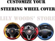 🚗 custom fit black suede genuine leather steering wheel cover for ford f-150 f150 svt raptor 2010-2014 - premium accessories логотип