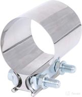 🔧 high-quality acylph 2.75" stainless steel butt joint band exhaust clamp with i block: efficient and durable solution logo