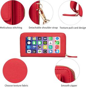 img 1 attached to Womens Blocking Wallet Leather Luxury Women's Handbags & Wallets : Wallets