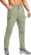 men's waterproof hiking pants with 7 pockets - perfect for golf, fishing & climbing | pudolla logo