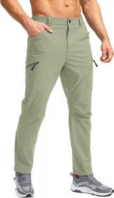 img 4 attached to Men'S Waterproof Hiking Pants With 7 Pockets - Perfect For Golf, Fishing & Climbing | Pudolla