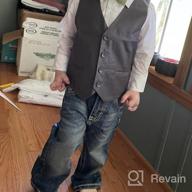 img 1 attached to Classic Style: Spring Notion Big Boys' Four Buttons Suit Vest Waistcoat review by Brian Nelson