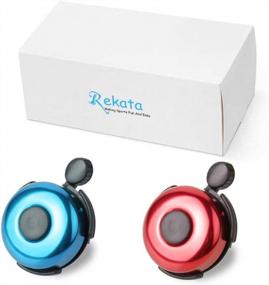 img 1 attached to 🚲 REKATA Aluminum Bike Bell - Loud Sound Bicycle Bell for Adults, Kids, Girls, and Boys