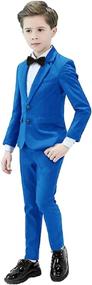 img 2 attached to Yavakoor Formal Tuxedo Outfit for Boys' Wedding Clothing - Available at Suits & Sport Coats