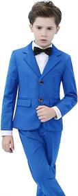 img 1 attached to Yavakoor Formal Tuxedo Outfit for Boys' Wedding Clothing - Available at Suits & Sport Coats