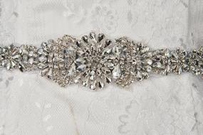 img 1 attached to Sisjuly Rhinestone Crystal Wedding Belt - Perfect For Prom, Party, And Evening Dresses