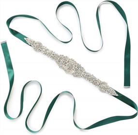 img 4 attached to Sisjuly Rhinestone Crystal Wedding Belt - Perfect For Prom, Party, And Evening Dresses