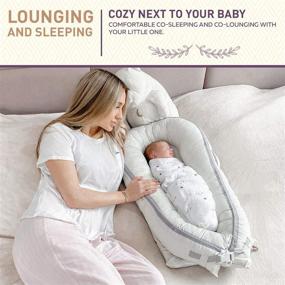 img 2 attached to 👶 LaLaMe Premium Organic Baby Nest: Water-Resistant Lounger Pillow for Co-Sleeping Newborns, Bassinet Crib for Boys and Girls Infants – Ideal for Baby Shower Gifts