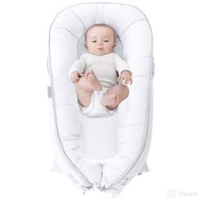 img 4 attached to 👶 LaLaMe Premium Organic Baby Nest: Water-Resistant Lounger Pillow for Co-Sleeping Newborns, Bassinet Crib for Boys and Girls Infants – Ideal for Baby Shower Gifts