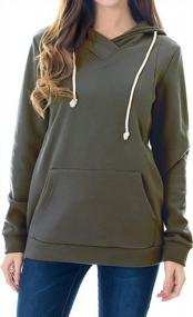 img 4 attached to Maternity Nursing Hoodie With Kangaroo Pocket And Fleece Lining For Women By Smallshow