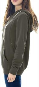 img 1 attached to Maternity Nursing Hoodie With Kangaroo Pocket And Fleece Lining For Women By Smallshow