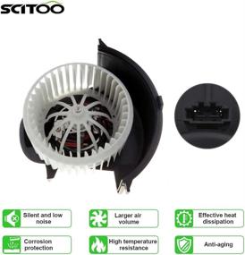 img 2 attached to Find the Perfect SCITOO ABS Plastic Heater Blower Motor with Fan for Audi Q7, Porsche Cayenne, and Volkswagen Touareg!