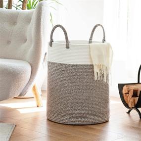 img 3 attached to 🧺 INDRESSME Tall Wicker Laundry Basket: Stylish and Functional Storage Solution for Bedroom, Bathroom, and Living Room