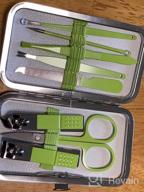 img 1 attached to Manicure Set, Women Grooming Kit, Pedicure Kit, Nail Clippers, Professional Grooming Kit, Nail Tools Gift 8 In 1 With Luxurious Travel Case For Men And Women Gifts Friends Parents(Rainbow) review by Heather Smith