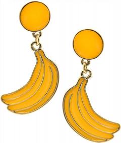 img 3 attached to Add Some Fun To Your Style With Spinningdaisy'S Gold Plated Banana Earrings